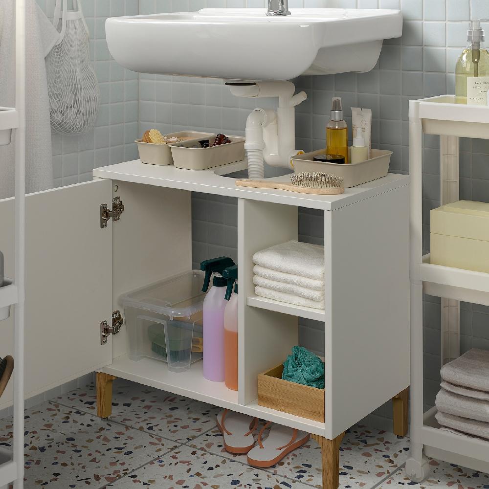 IKEA NORSÄLVEN Waschbeckenunterschrank mit Tür weiß 60x55x32 cm Fabrik Onlineshop