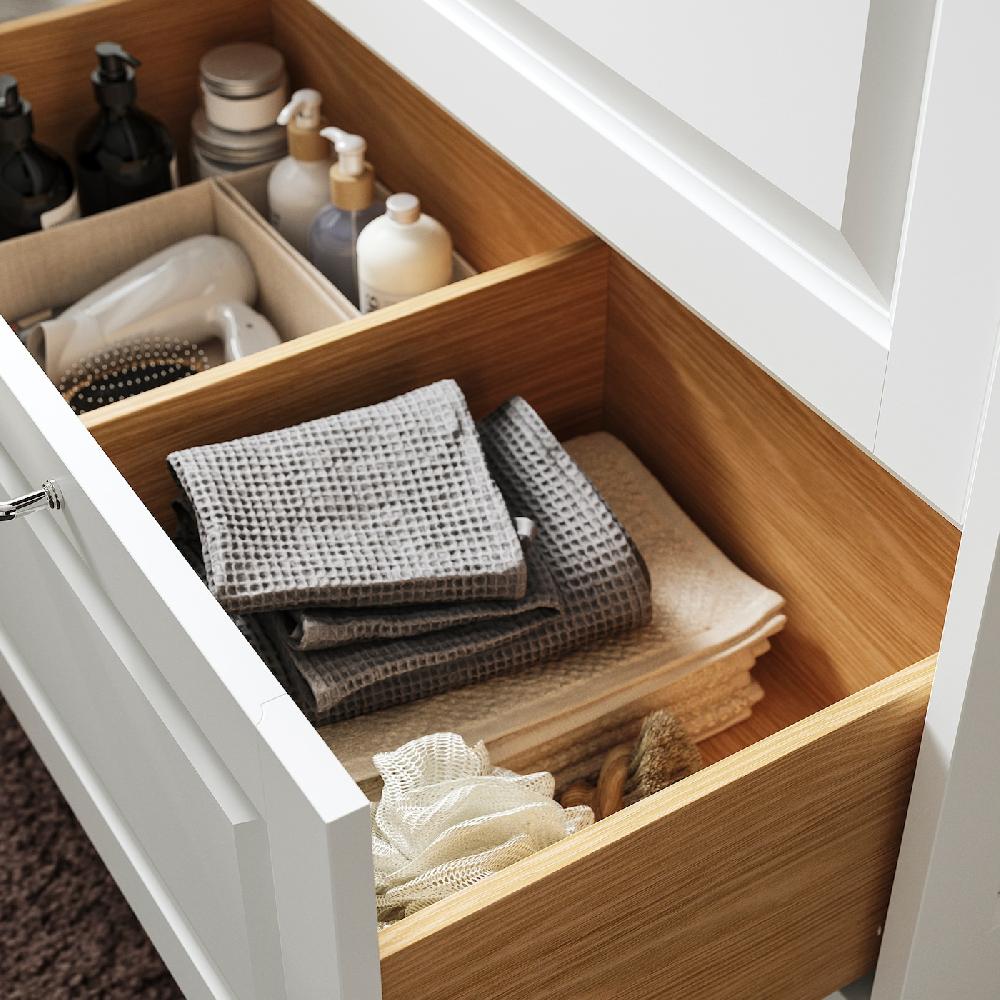 IKEA TÄNNFORSEN / ORRSJÖN Waschbschr+Schubladen/Waschb/Mibatt weiß 102x49x69 cm Sonderangebot