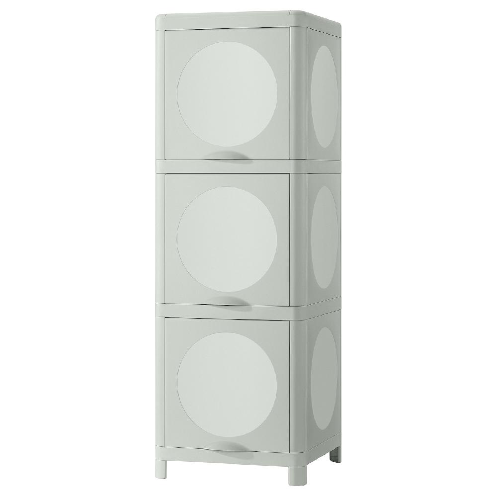 IKEA IVÖSJÖN Schrank mit Türen grün 33x34x99 cm Günstig kaufen