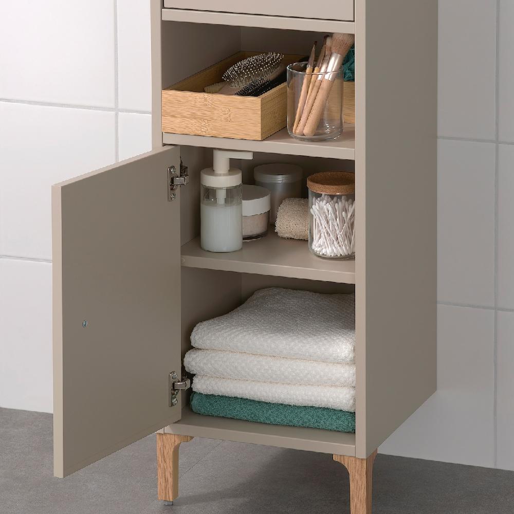 IKEA NORSÄLVEN Schrank beige 32x32x94 cm Preisnachlass