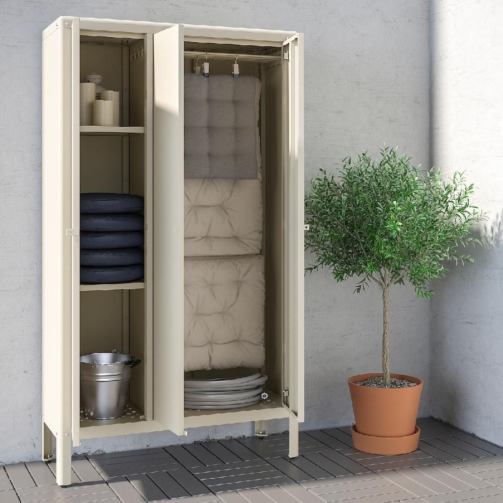 IKEA KOLBJÖRN Schrank drinnen/draußen beige 90x161 cm Osterangebot