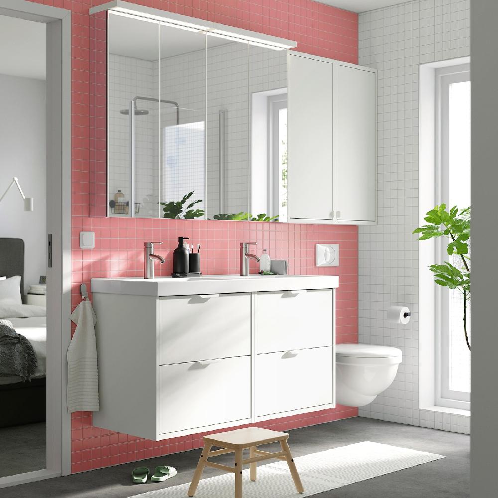 IKEA HAVBÄCK Wandschrank mit Tür weiß 40x15x95 cm Blitzangebot