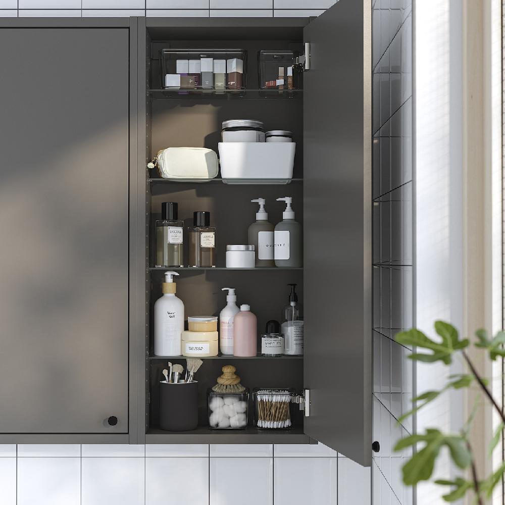 IKEA HAVBÄCK Wandschrank mit Tür dunkelgrau 40x15x95 cm Bestseller