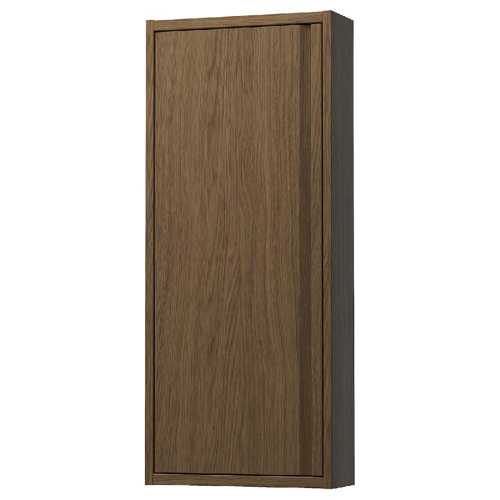 IKEA ÄNGSJÖN Wandschrank mit Tür braun Eichenachbildung 40x15x95 cm Sonderangebote
