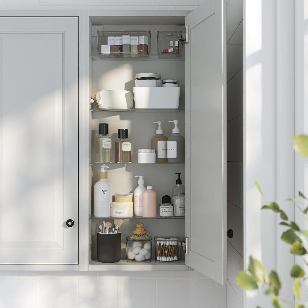 IKEA TÄNNFORSEN Wandschrank mit Tür hellgrau 40x15x95 cm Super Sparpreis