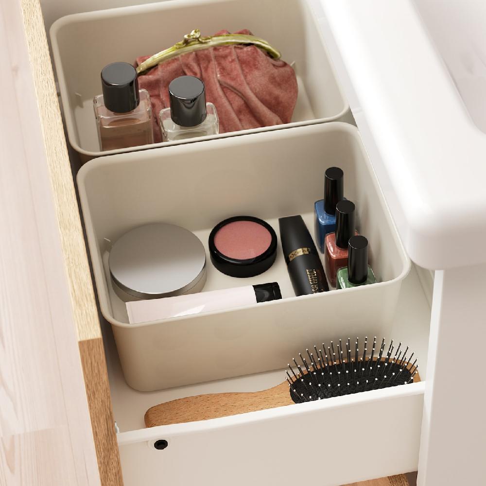 IKEA NOJIG Sortierbox Kunststoff/beige 20x25x10 cm Neueste Stile