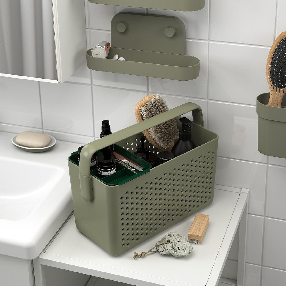 IKEA UPPRÄMEN Korb graugrün 35x17x25 cm Letzte 2 Tage