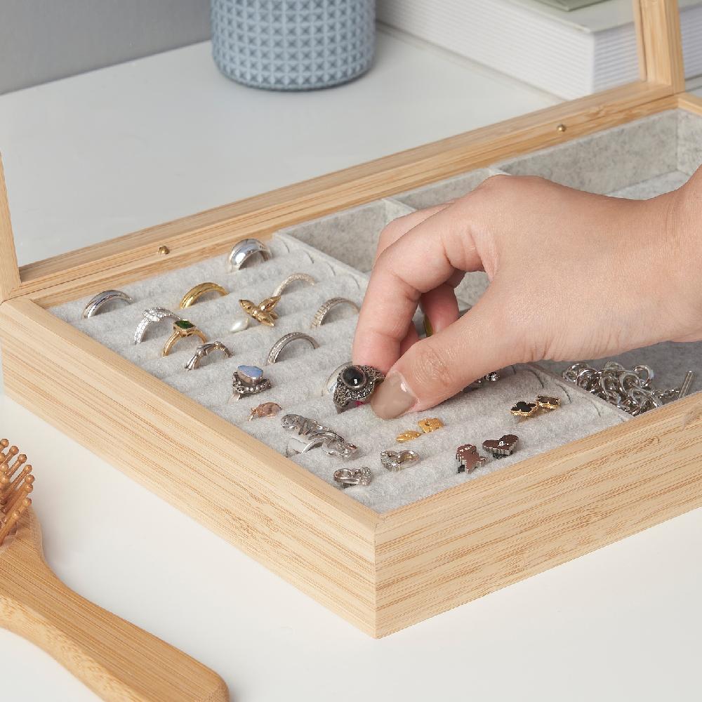 IKEA HALSREM Schmuckkästchen mit Fächern 328x218 mm Zeitbegrenzte Promotion