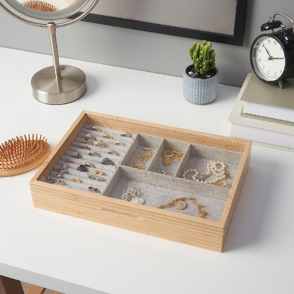 IKEA HALSREM Schmuckkästchen mit Fächern 328x218 mm Zeitbegrenzte Promotion