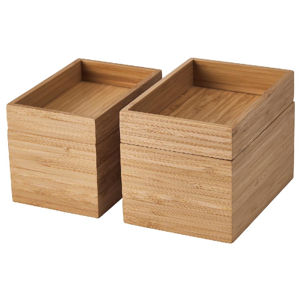 IKEA DRAGAN Badezimmer-Set 4-tlg. Bambus Riesige Rabatte