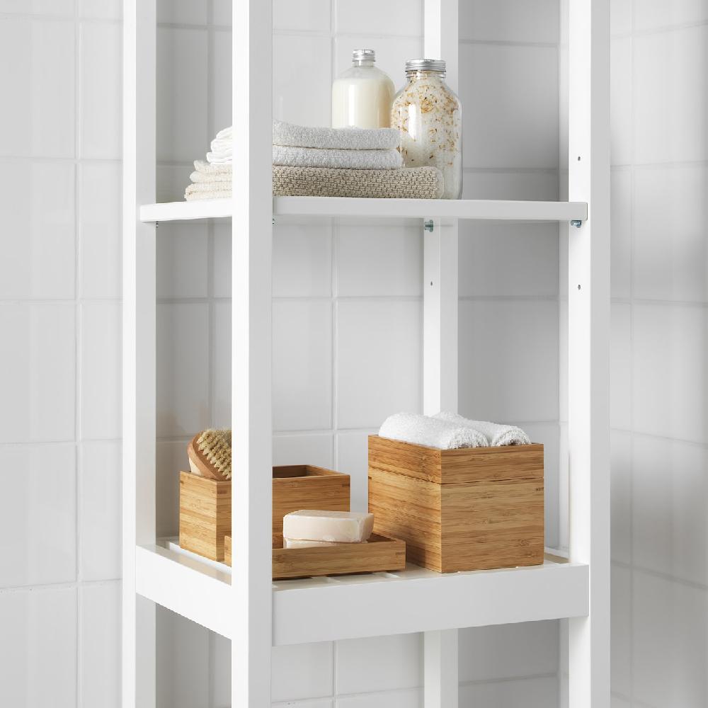 IKEA DRAGAN Badezimmer-Set 4-tlg. Bambus Riesige Rabatte