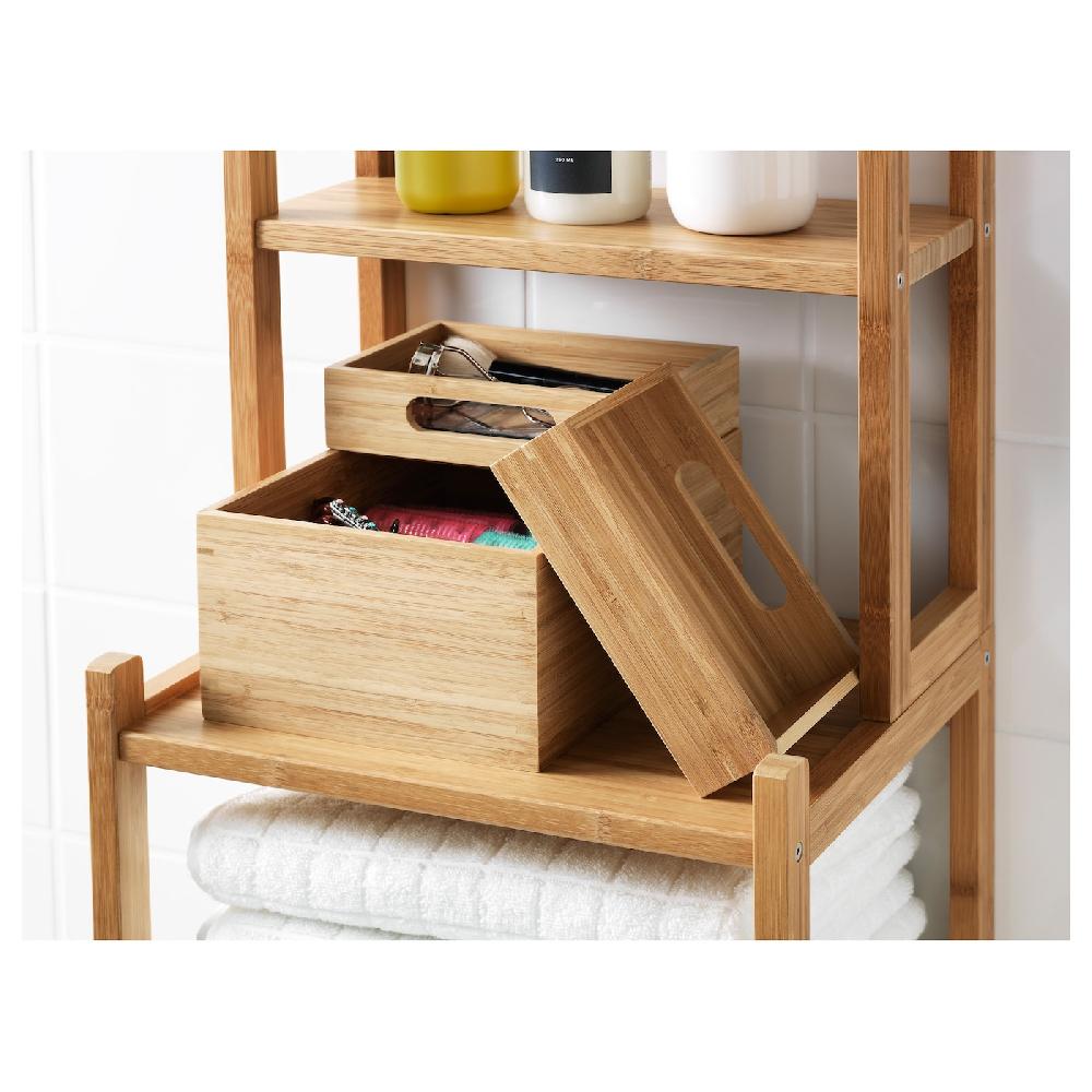 IKEA DRAGAN Box 3er-Set Bambus 23x17x14 cm 50% Rabatt mit kostenlosem Versand