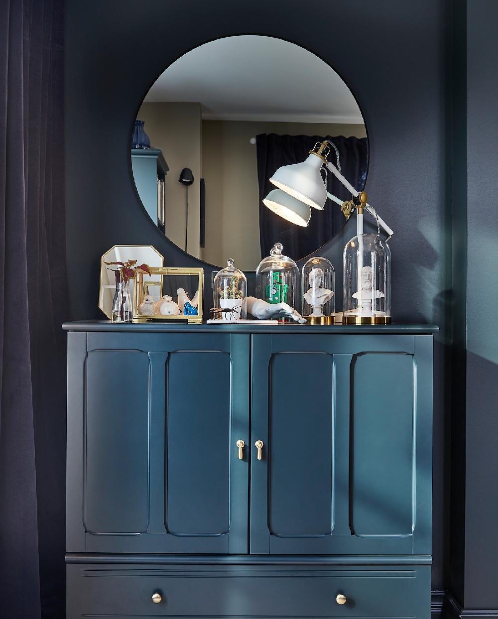 IKEA LINDBYN Spiegel schwarz 80 cm Begrenzt auf 3 Tage