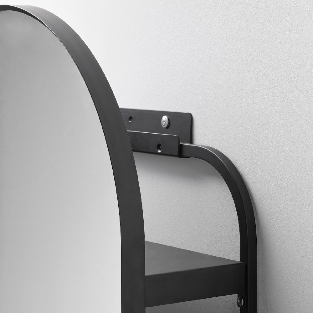 IKEA LINDBYN Spiegel mit Aufhänger schwarz 40x70 cm Online