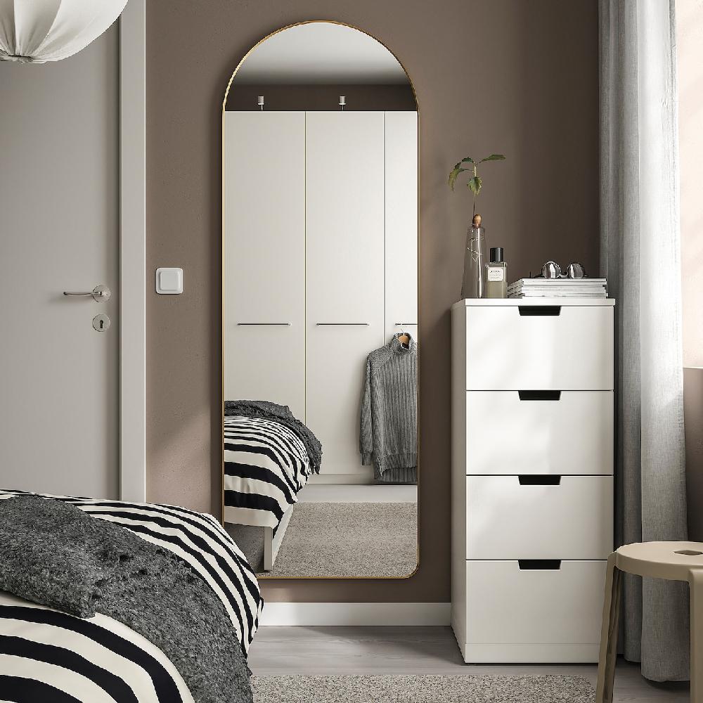 IKEA LINDBYN Spiegel goldfarben 60x170 cm Günstiger Verkauf