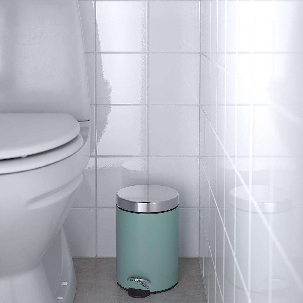 IKEA EKOLN Abfalleimer hell grautürkis 3 l Blitzverkäufe