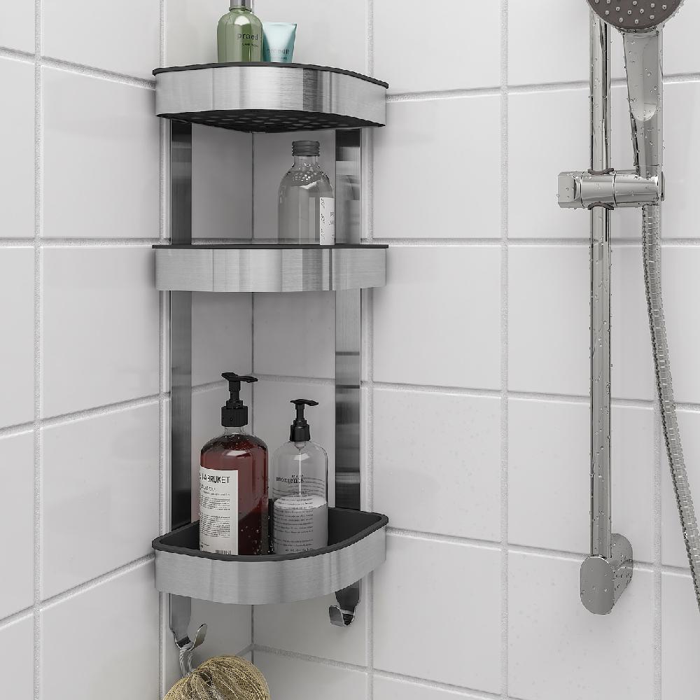 IKEA BROGRUND Wandeckregal Edelstahl 19x58 cm Fabrikpreis