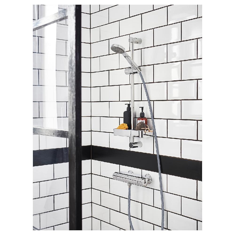 IKEA BROGRUND Duschablage verchromt 25x4 cm Rabatt