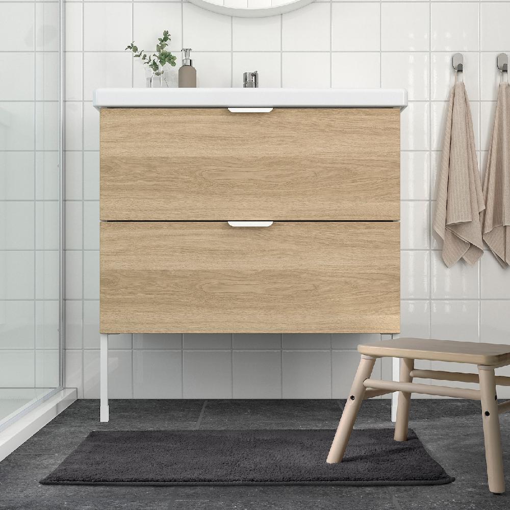IKEA SÖDERSJÖN Badematte dunkelgrau 50x80 cm Saisonschlussverkauf