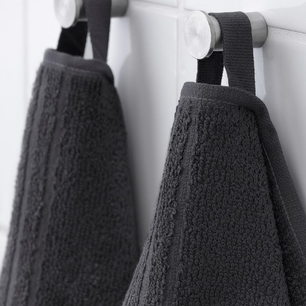 IKEA VÅGSJÖN Badetuch dunkelgrau 70x140 cm Black Friday