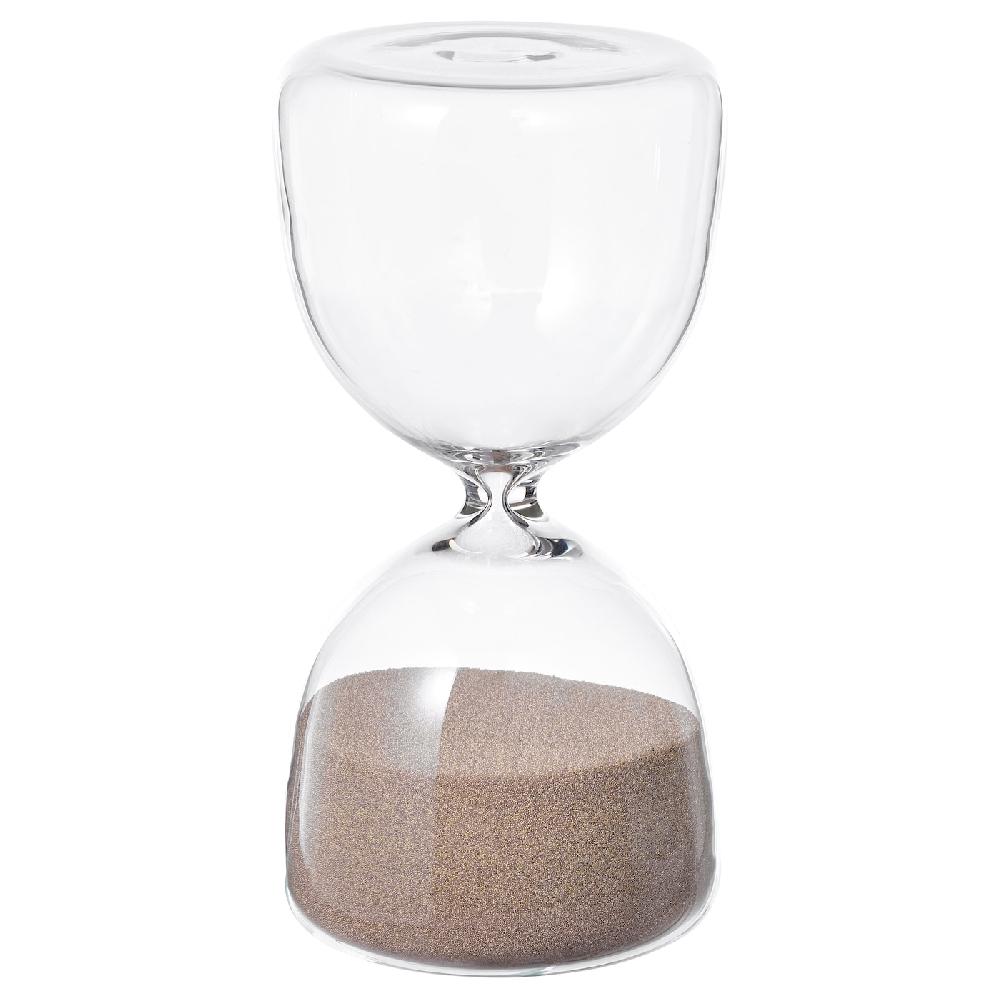 IKEA EFTERTÄNKA Deko-Sanduhr Klarglas/sandfarben 15 cm Zeitlich begrenztes Angebot
