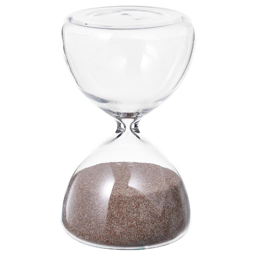 IKEA EFTERTÄNKA Deko-Sanduhr Klarglas/sandfarben 10 cm