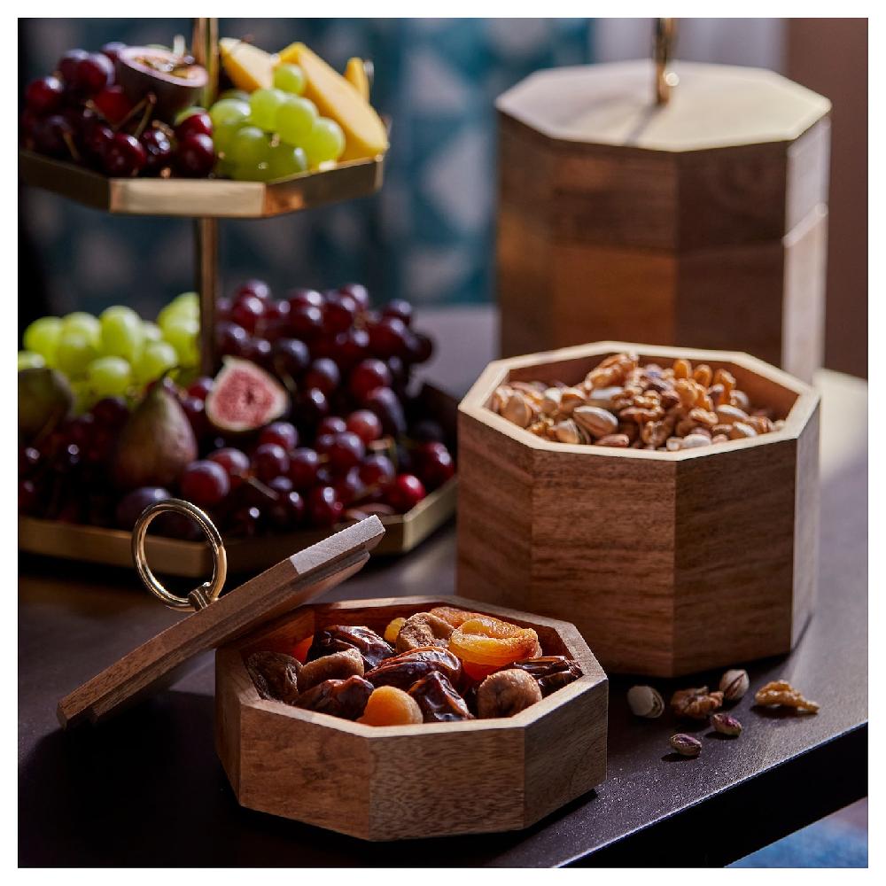 IKEA GOKVÄLLÅ Dose mit Deckel Holz 17x17x23 cm Wochenangebot