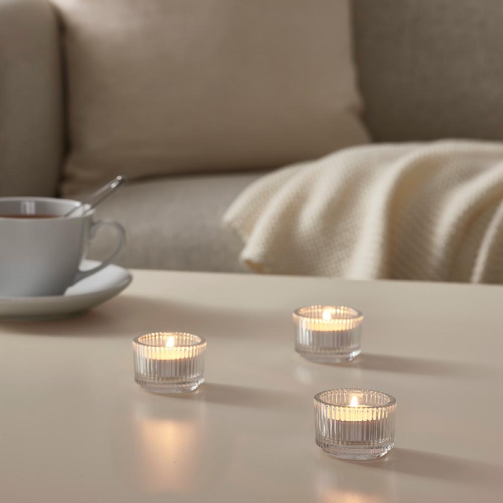 IKEA FINSMAK Teelichthalter Klarglas 3.5 cm Letzte 3 Tage