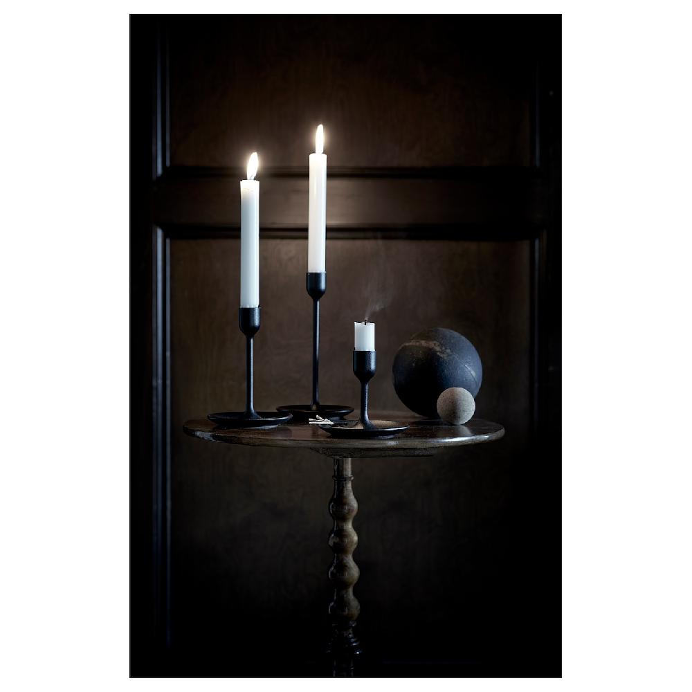 IKEA FULLTALIG Kerzenständer 3er-Set schwarz Neueste Stile