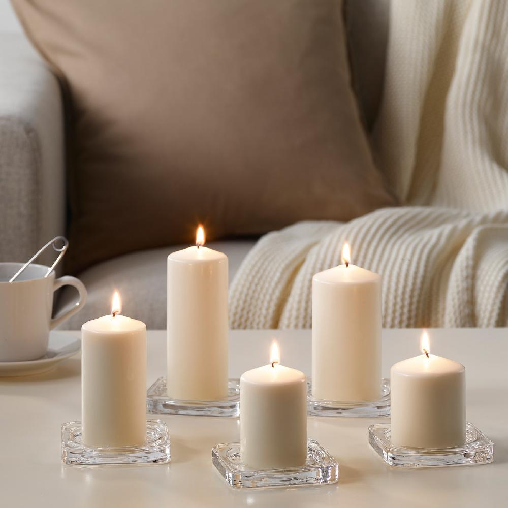 IKEA FENOMEN Blockkerze duftneutral 5er-Set naturfarben Letzter Tag