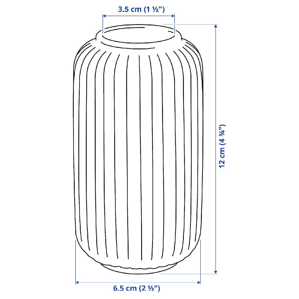 IKEA STILREN Vase helltürkis 12 cm Discount Store für neue Produkte