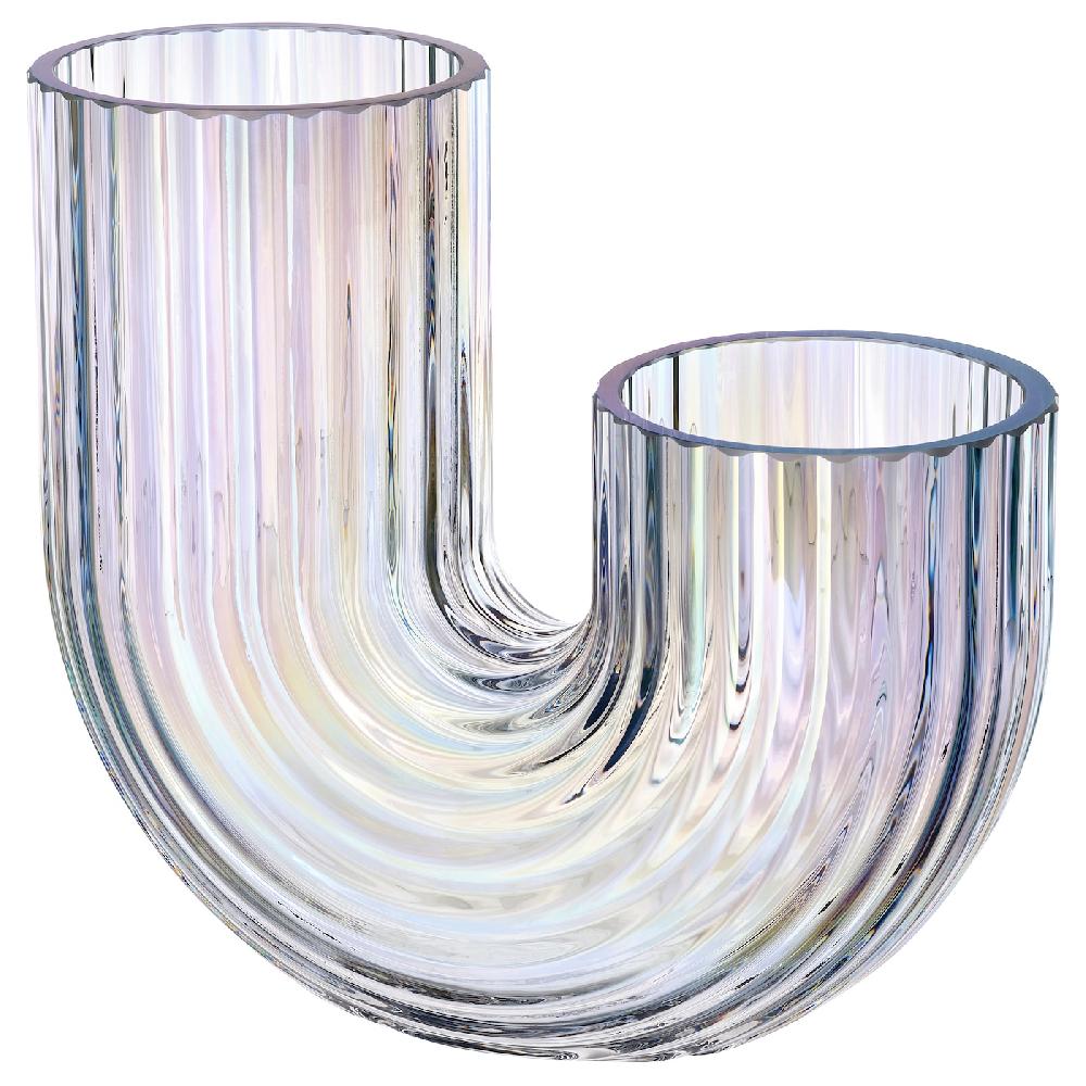 IKEA RÄFFELBJÖRK Vase perlmuttfarben 20 cm Fabrikladen