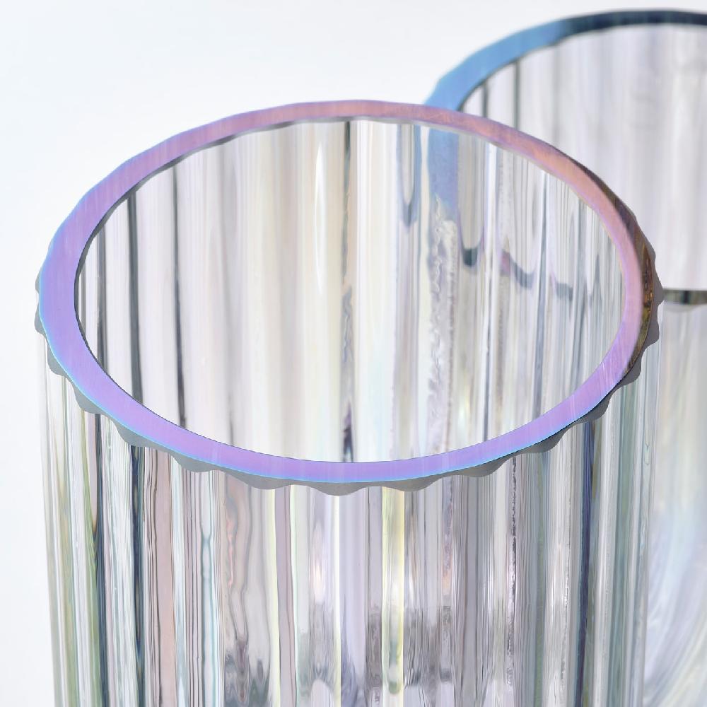 IKEA RÄFFELBJÖRK Vase perlmuttfarben 20 cm Fabrikladen