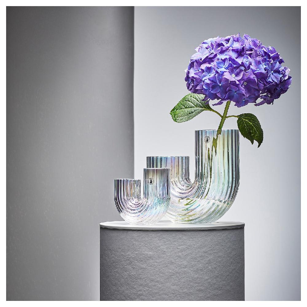 IKEA RÄFFELBJÖRK Vase perlmuttfarben 20 cm Fabrikladen