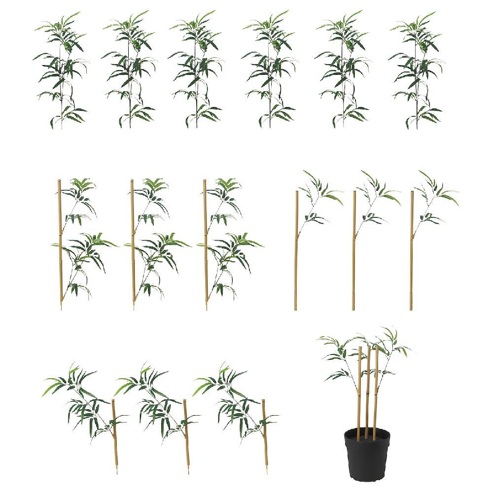 IKEA FEJKA Topfpflanze künstlich drinnen/draußen Bambus 23 cm Blitzverkäufe
