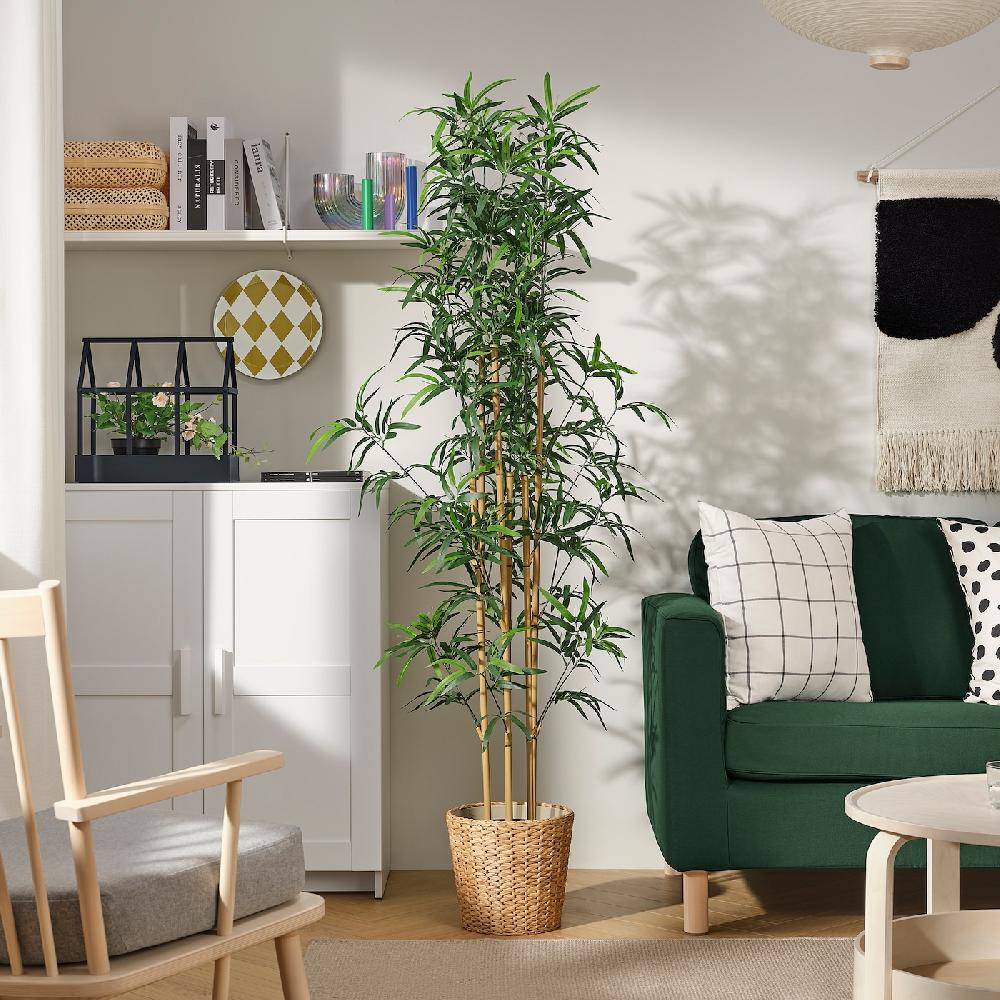 IKEA FEJKA Topfpflanze künstlich drinnen/draußen Bambus 23 cm Blitzverkäufe