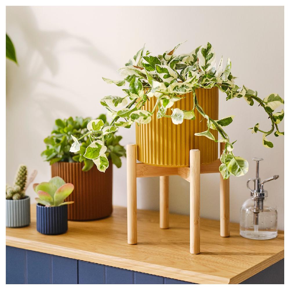 IKEA DAKSJUS Blumenständer Bambus 21 cm Günstig kaufen