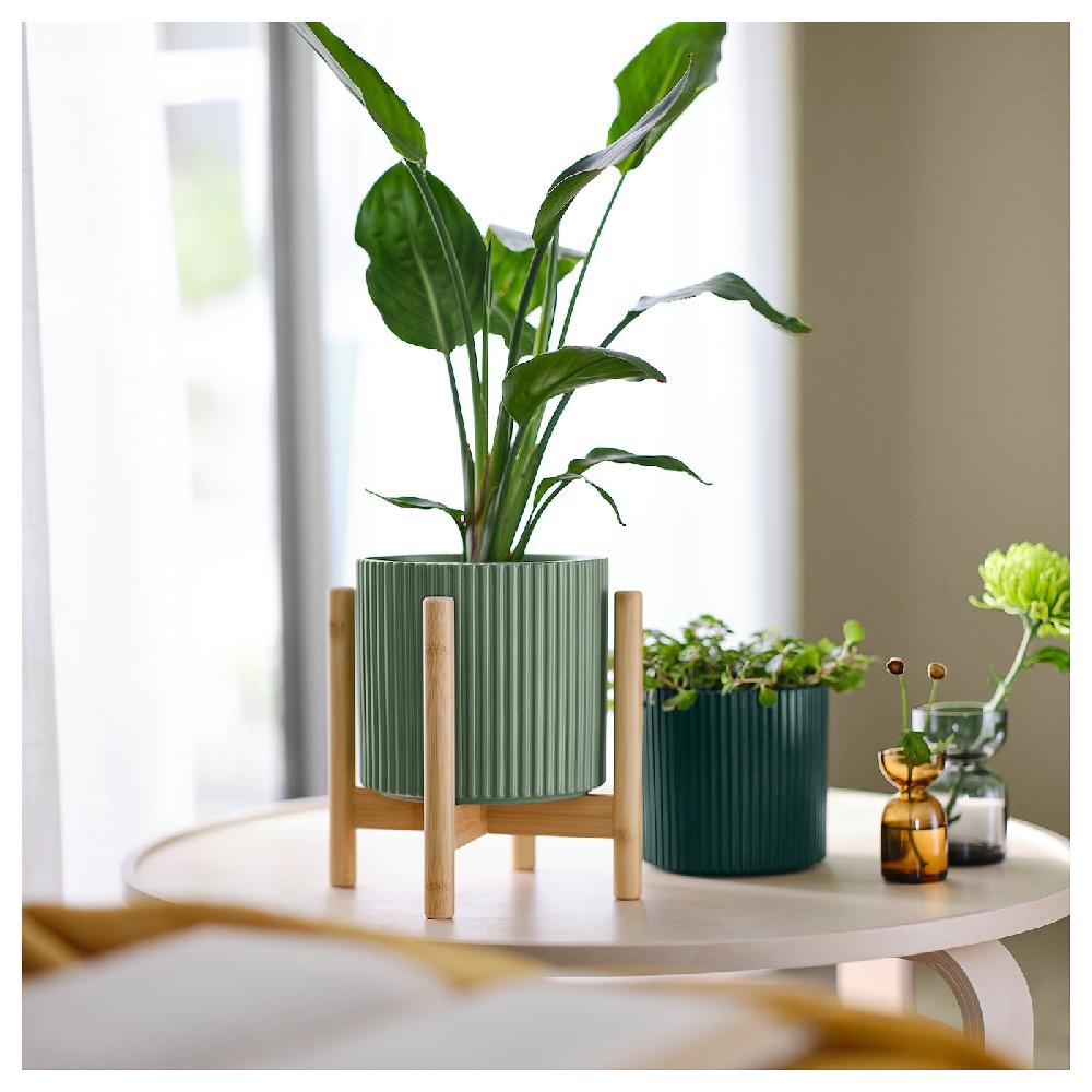 IKEA DAKSJUS Blumenständer Bambus 21 cm Günstig kaufen