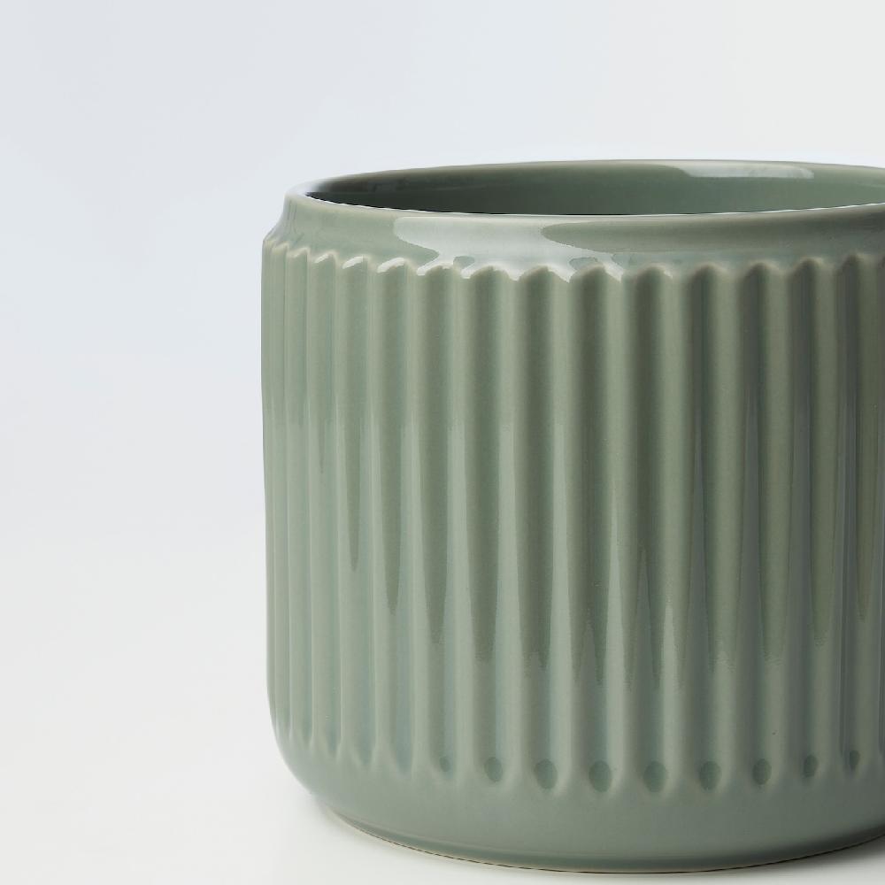 IKEA STILREN Übertopf dunkeltürkis 12 cm Online Shopping