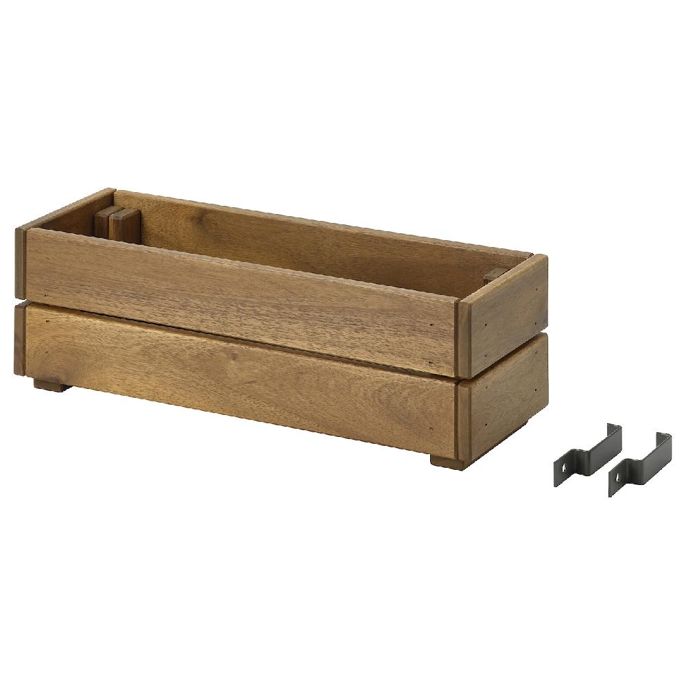 IKEA STJÄRNANIS Blumenkasten für draußen Akazie 43x15 cm Preisnachlass