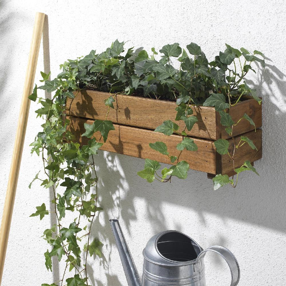IKEA STJÄRNANIS Blumenkasten für draußen Akazie 43x15 cm Preisnachlass