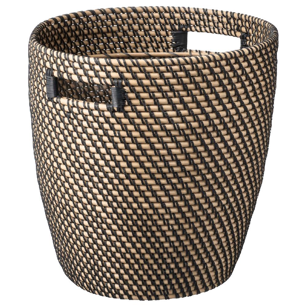 IKEA RÅGKORN Übertopf drinnen/draußen dunkelgrau/beige 32 cm Black Friday