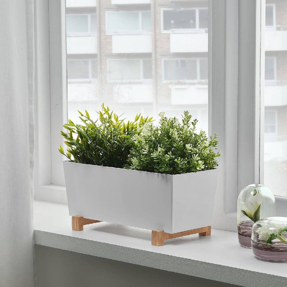 IKEA BITTERGURKA Übertopf weiß 32x15 cm Cyber Monday
