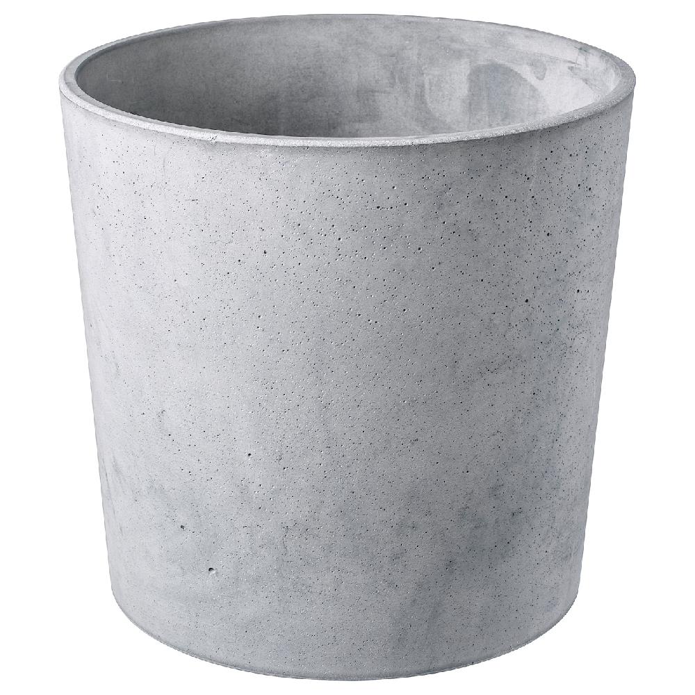 IKEA BOYSENBÄR Übertopf drinnen/draußen hellgrau 24 cm