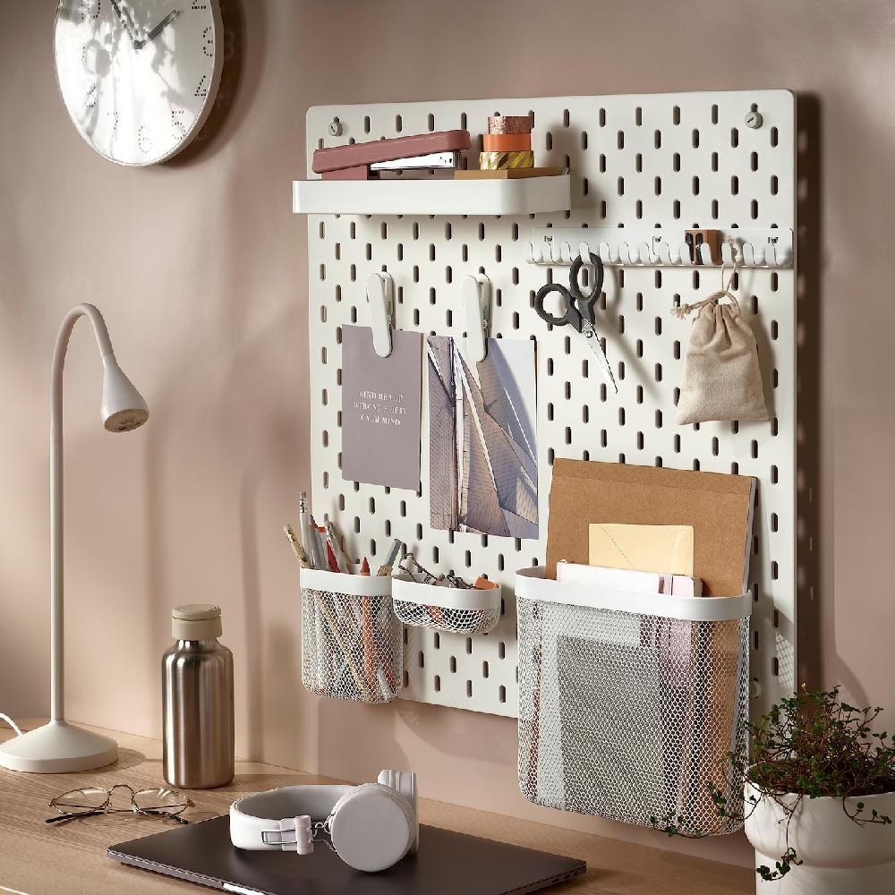 IKEA SKÅDIS Lochplatte weiß 56x56 cm Super Sparpreis