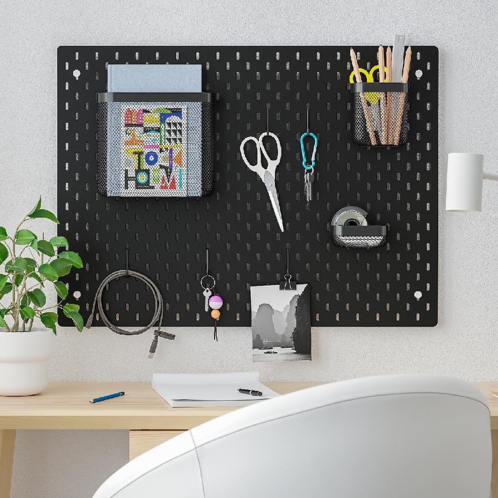 IKEA SKÅDIS Lochplatte/Kombination schwarz 76x56 cm JETZT KAUFEN