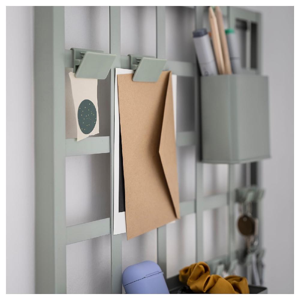 IKEA SNICKRA Ordnungstafel 8-teilig graugrün 38x38 cm Neueste Stile