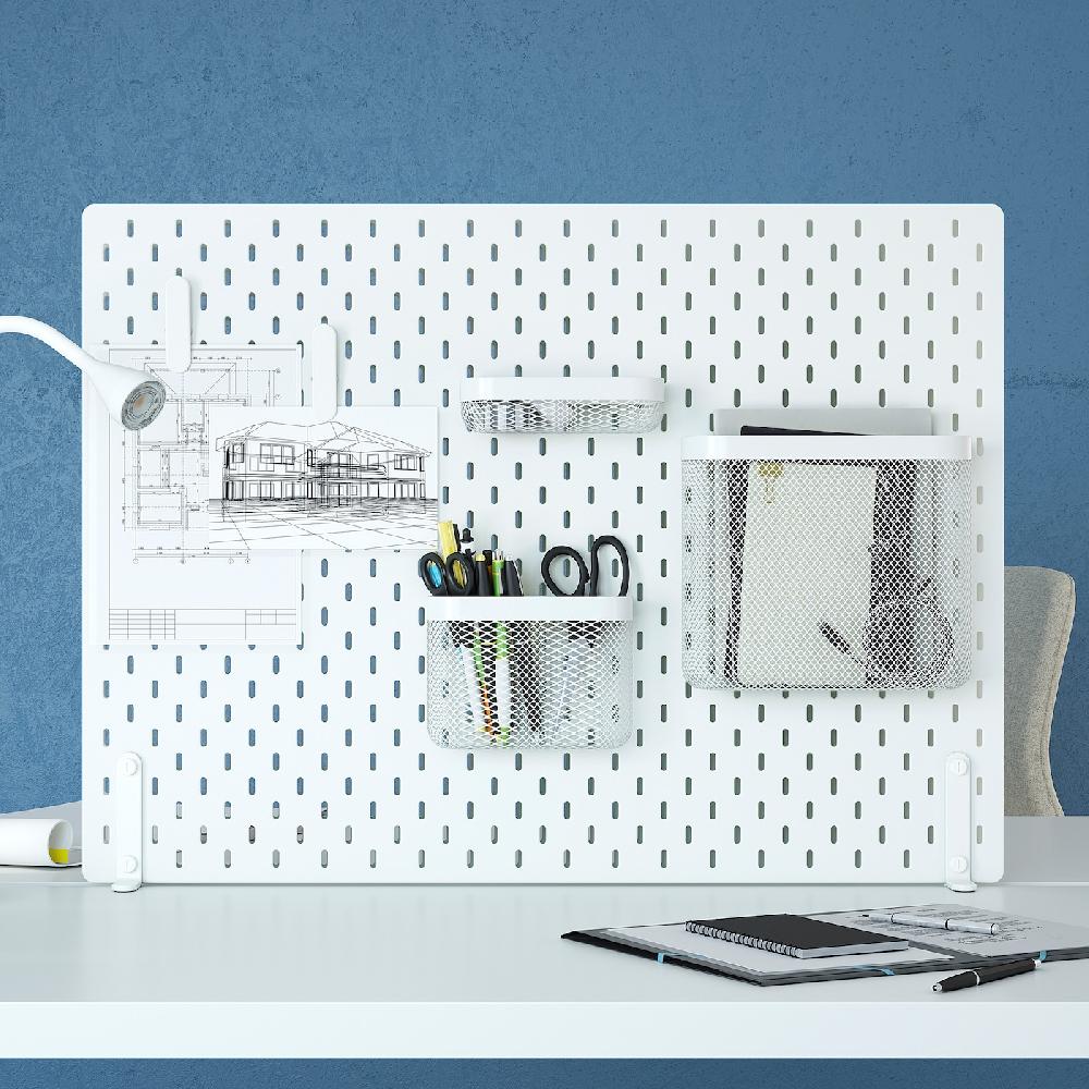IKEA SKÅDIS Lochplatte/Kombination weiß 76x56 cm Letzte 2 Tage