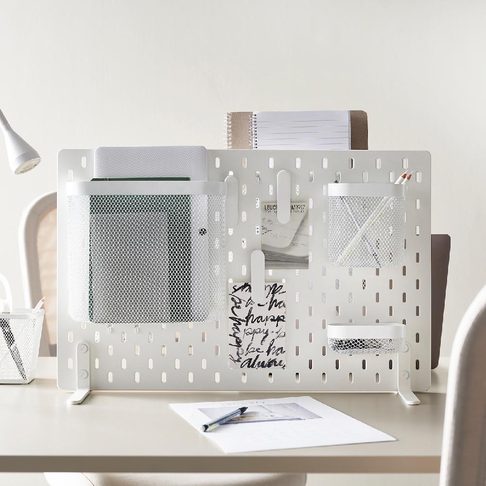 IKEA SKÅDIS Lochplatte frei stehend weiß 56x37 cm Letzter Tag