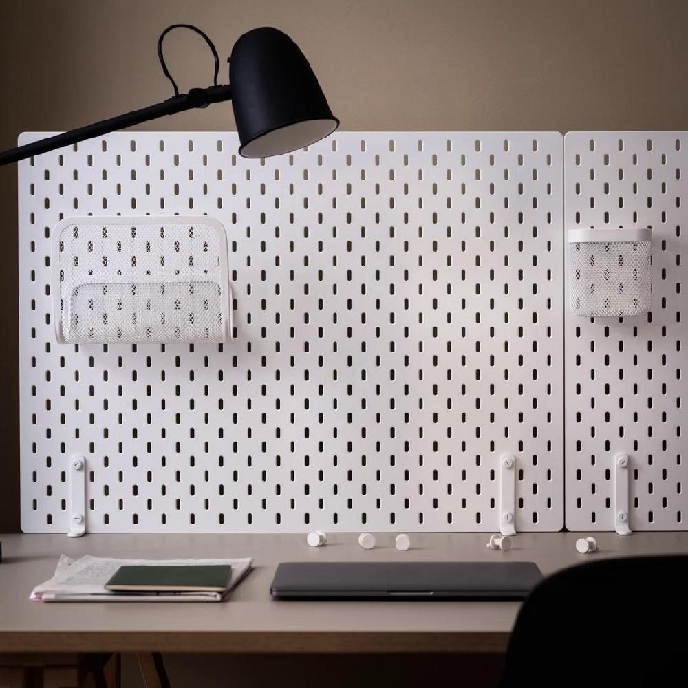 IKEA SKÅDIS Lochplatte weiß 76x56 cm Nur noch ein Tag übrig